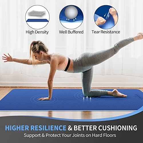 CAMBIVO Extra Wide Yoga Mat for Women and Men (72"/84"x 32"x 1/4") TPE Workout Mat, Non-slip Large Exercise Fitness Mat for Yoga, Pilates, Workout