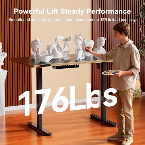 48 Inch Standing Desk with USB-C Port, Cable Management