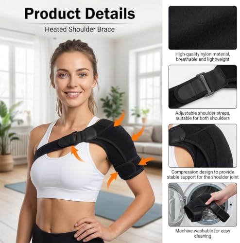 Shoulder Brace for Women and Men Rotator Cuff Injury Support, Adjustable