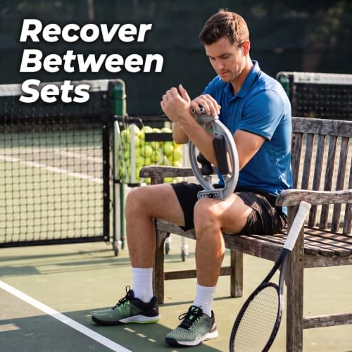 Dual Roller Arm Massager for Forearm & Wrist Muscle Relief - Adjustable Handheld Roller for Deep Tissue Massage & Trigger Point Therapy - Self-Recovery Tool for Arms, Calves, and Thighs