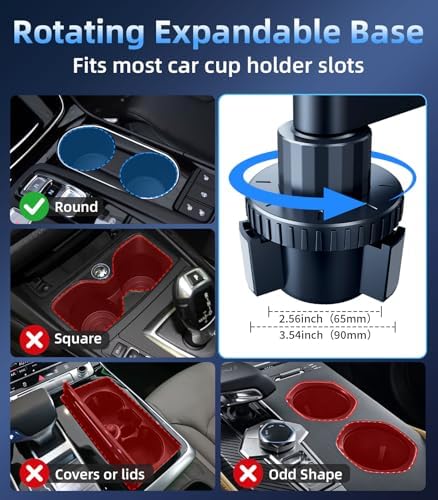 Tesla Model 3 Y ABS Car Cup Holder Tray Expander for Food Snack