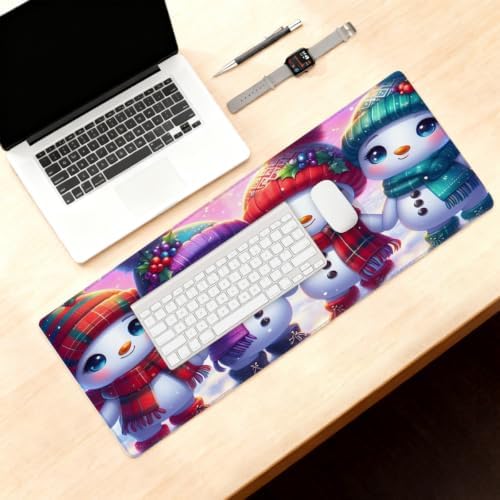 Christmas Large Mouse Pad Non-Slip Rubber Long Gaming Desk Mat
