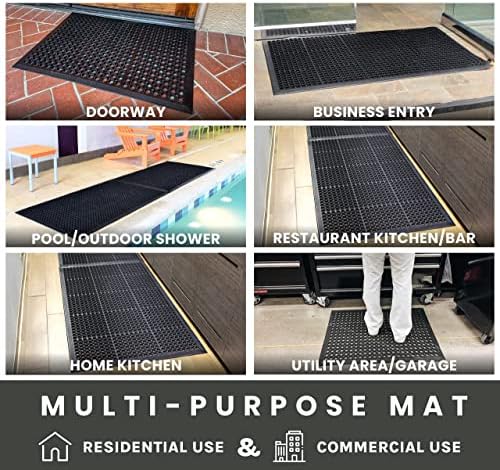 Envelor 2 Pack Anti Fatigue Bar Mat, Kitchen Floor Door Mat, 36 x 60 in