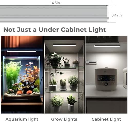 ASOKO 14.5" Under Cabinet Lighting Dimmable 3 Colors