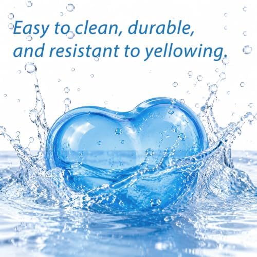 Soft Mouse Wrist Rest Pad Comfortable Cool Silicone Gel Ergonomic Cushion Small-Sized Hand Pain Relief Support Pad with Gel-Filled for Laptop Computer Office & Home (Ocean Blue)