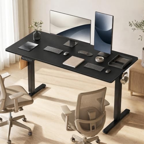 Electric Standing Desk,40in for Home,Office,Gaming,Black