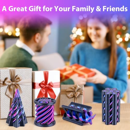4-Pack Impossible Cone Fidget Toys, 3D Printed Passthrough Set