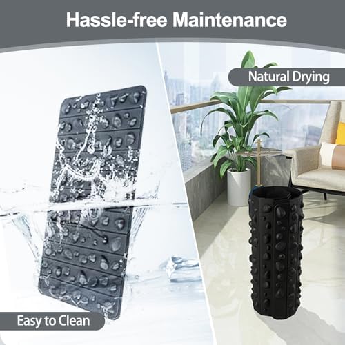 Portable Feet Acupressure Mat, Foldable Foot Massager Mat, Pressure Point Massage Pad, Anti Fatigue Office Standing Desk Stand Up Pad, Relieve Foot Pain(27.6"x16.7")
