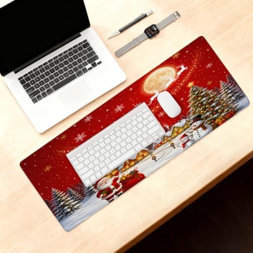 Christmas Large Mouse Pad Non-Slip Rubber Long Gaming Desk Mat