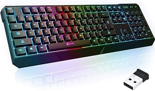 KLIM Chroma Wired Gaming Keyboard, US QWERTY Layout, Chromatic RGB Lighting