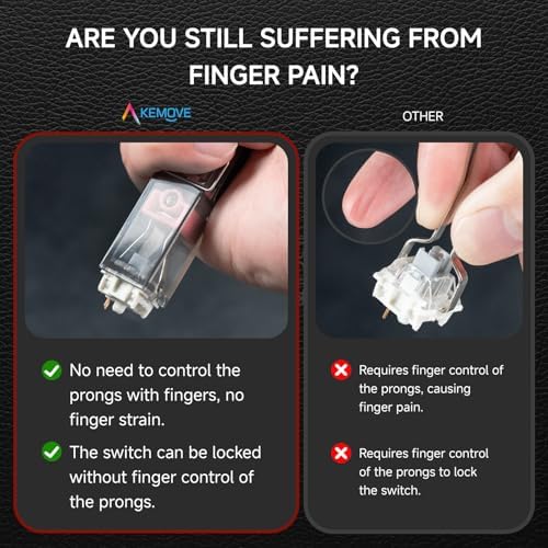 KEMOVE P10 2-in-1 Semi-Auto Switch & Keycap Puller for Mechanical Keyboard