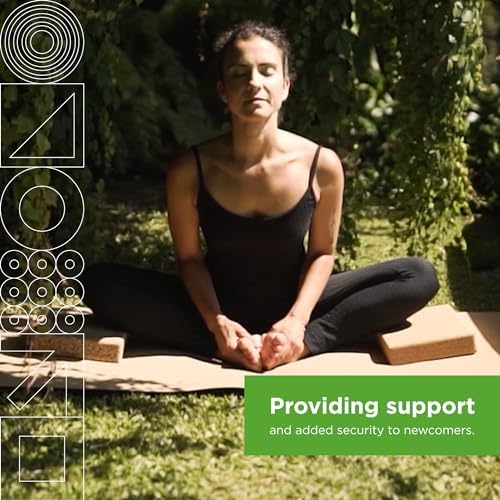 Go4Cork Cork Yoga Block | Non-Toxic, Alternative To Foam Yoga Blocks | Odorless, Soft, Non-Slip, Workout & Exercise | Yogi Gift Accessories | Men & Women | Eco Friendly, Sustainable