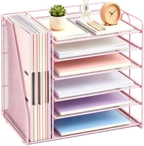 gianotter 6-Tier Paper Organizer With Magazine Holder