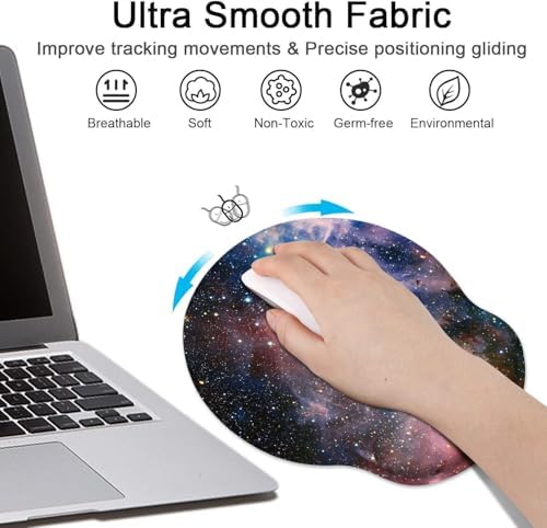 Britimes Ergonomic Mouse Pad with Wrist Support, Galaxy Nebula