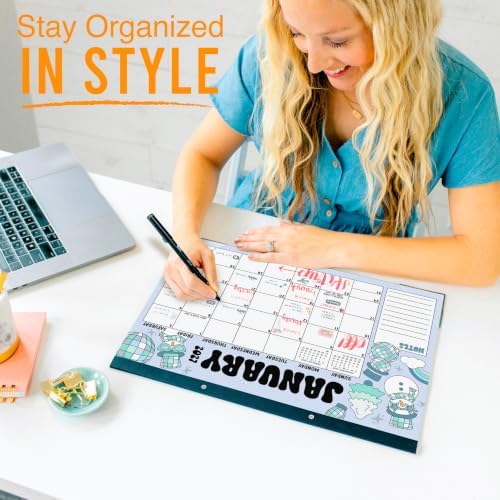 Large Desk Calendar 2027 - Desktop Calendar 2027-2028
