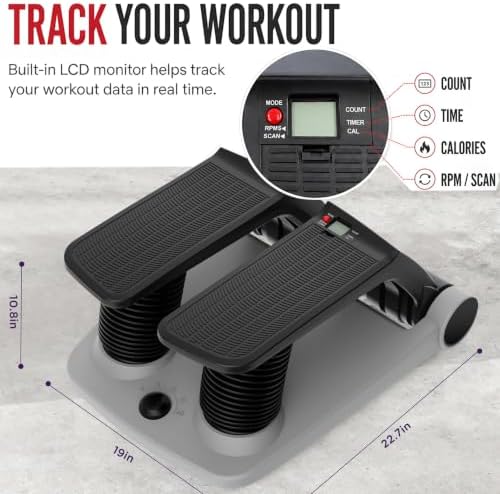 Air Stepper Machine with Resistance Bands