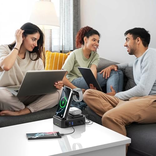300W Charging Station for Multiple Devices Apple,zutspzss Wireless Charger