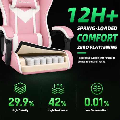Gaming Chair Ergonomic Gamer Computer Office Chair,Footrest Lumbar Support