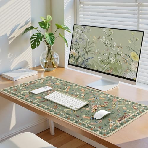 iCasso Green Large Mouse Pad, Desk Matt for Desktop