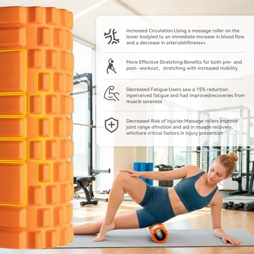 Foam Roller High-Density Massage Roller for Deep Tissue & Muscle Recovery