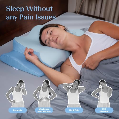 Dr.Prime Cervical Neck Pillow for Neck Pain Relief – Orthopedic Contour