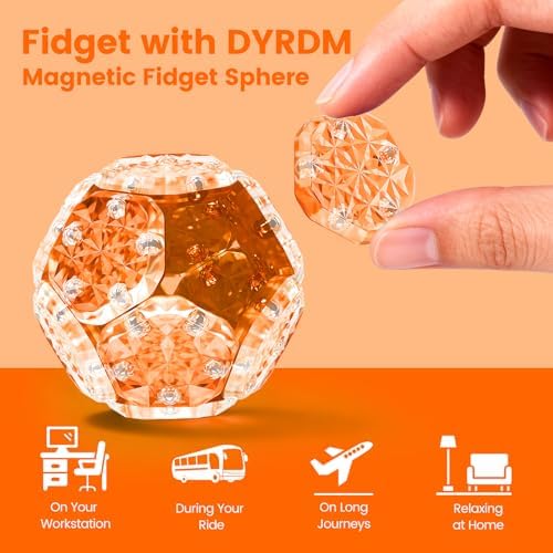 Magnetic Fidget Sphere, Adult Fidget Toy for Focus & Stress Relief