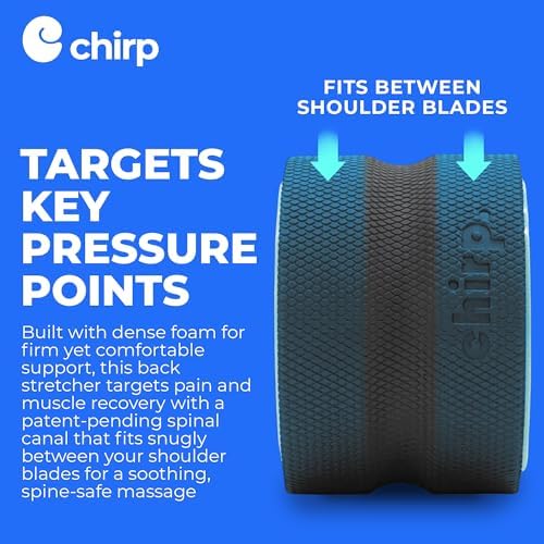 Chirp Wheel+ Foam Roller, Back & Neck Pain Relief, Mint 6-Inch