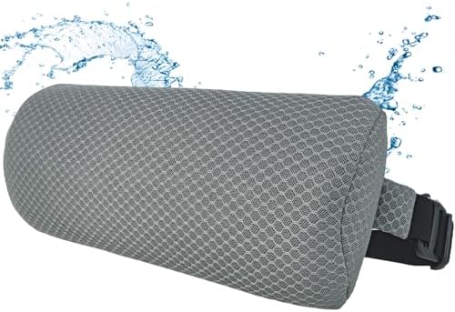 1 Pack Headrest Pillow for Patio Chaise Lounge,Recliner,Beach Chair,Gray