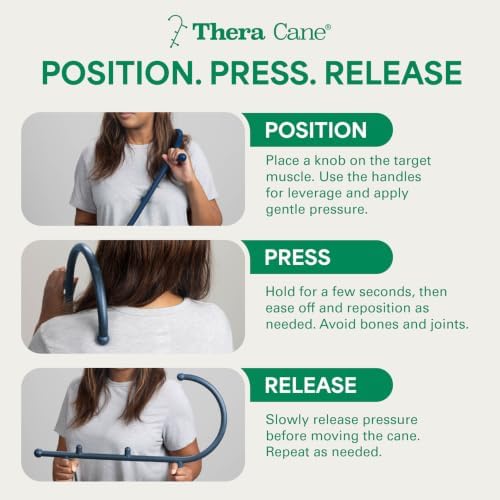 Thera Cane Massager (Blue), Proudly Made in The USA Since 1988