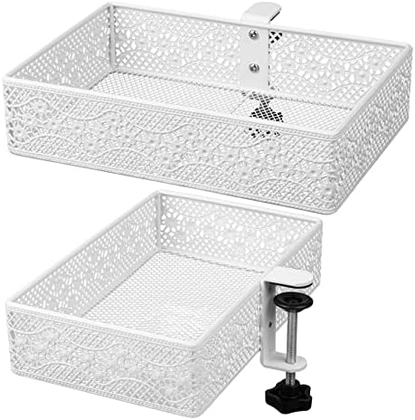 Under Desk Drawer, Clamp on Desk Organizer Under Table Hanging Desk Storage