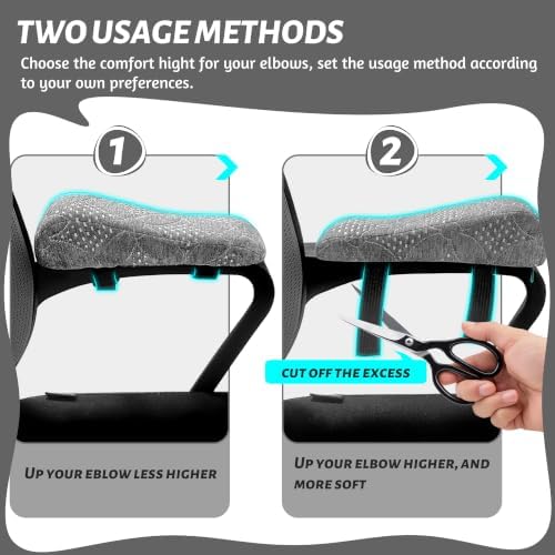 Soft Office Chair Armrest Pads, Comfort Elbow Pillows