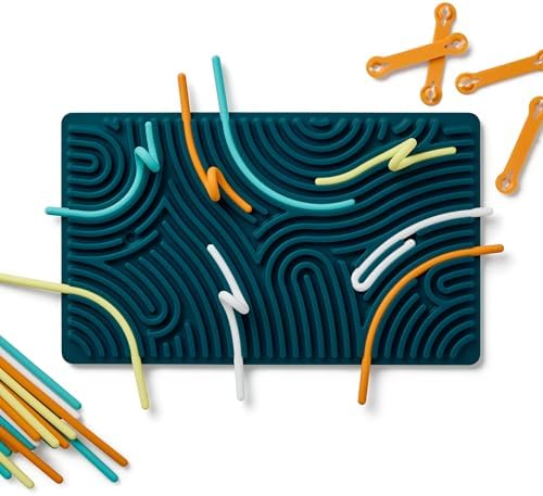 Pushpeel XL Sensory Activity Board – Expandable Silicone Fidget Toy for Stress, Anxiety, ADHD & Autism – Modular, Silent, No Mess - Spruce