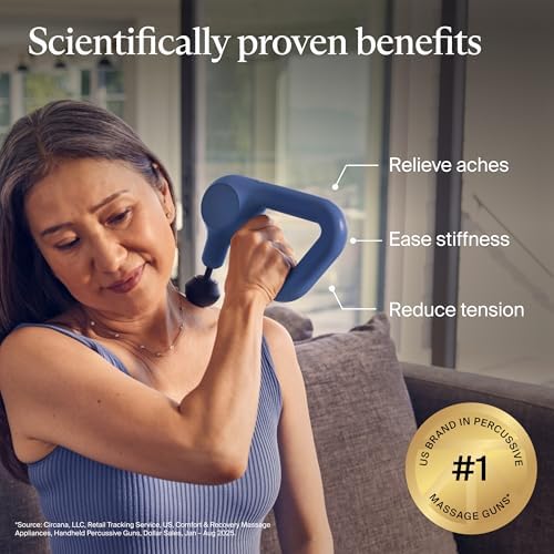 TheraGun Therabody Relief Massage Gun | for Daily Comfort | 3-Speed | Navy