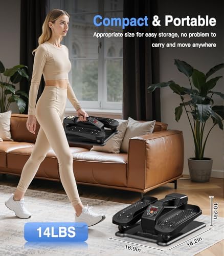 Under Desk Elliptical Machine, Portable Electric Elliptical Exercise Equipment