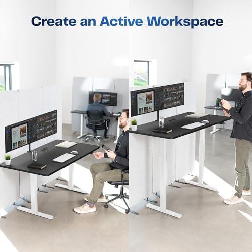 VIVO Black 60 x 30 in Standing Desk, DESK-KIT-0W6B