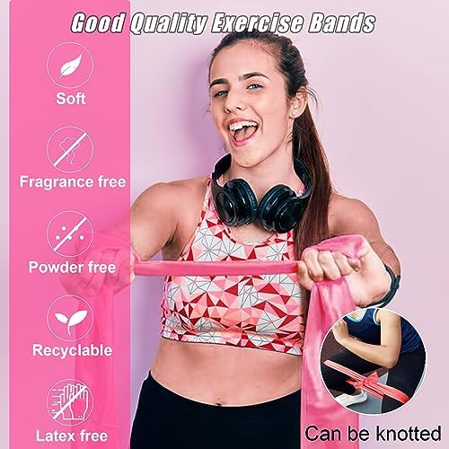 Resistance Bands Set for Physical Therapy, Rehab, Yoga and Pilates