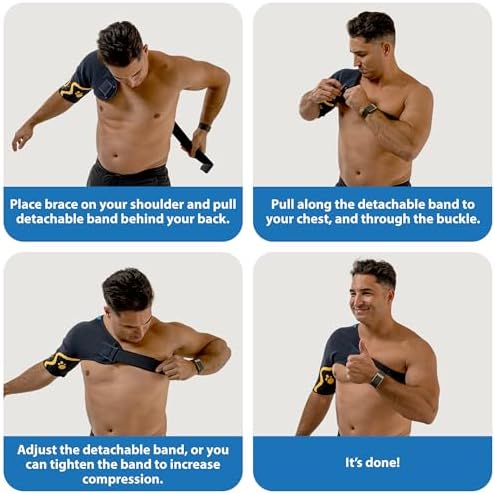 ORTONYX Shoulder Stability Brace Compression Sleeve Rotator Cuff Support