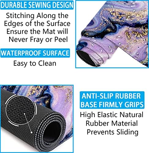 Large Mouse Pad with Wrist Rest, 4-in-1 Wrist Rest for Keyboard and Mouse