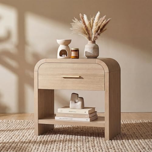 Night Stand, 1-Drawer and 1 Storage Shelf