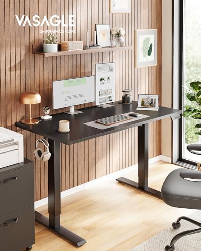 VASAGLE Electric Standing Desk, Height Adjustable, 47.2 x 23.6 Inches