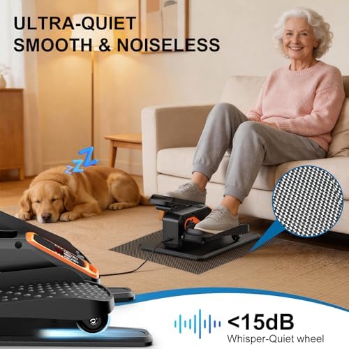 Under Desk Elliptical Leg Exerciser While Sitting for Seniors