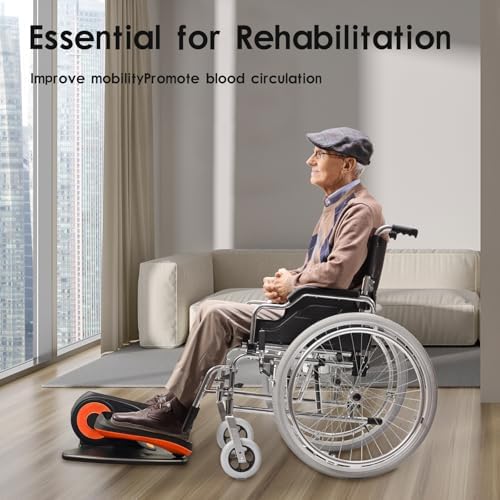 Under Desk Elliptical Machine,Leg Exerciser While Sitting for Seniors,Quiet & Portable Leg Exerciser While Sitting with Remote Control