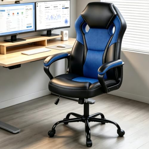 3 IN 1 Gaming Office Study Chair, Breathable Mesh Back Computer Desk Chair