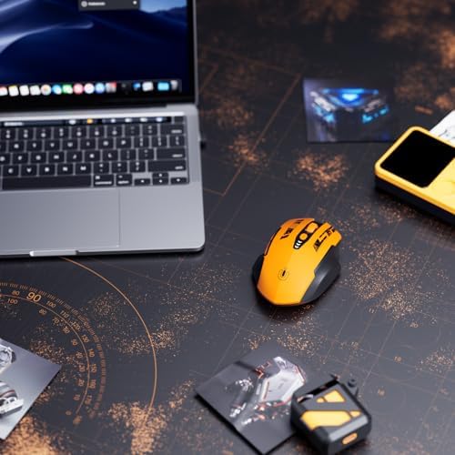 Uineer Wireless Mouse, 2.4GHz Rechargeable Computer Mouse, Battery Display