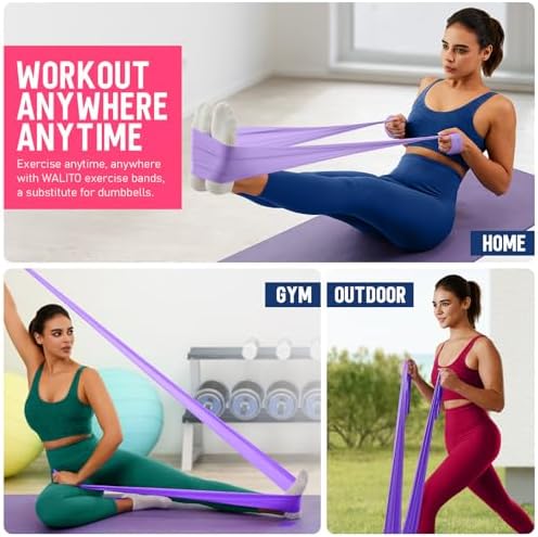 Resistance Bands for Working Out, Stretch Bands for Exercise, Yoga, Pilates