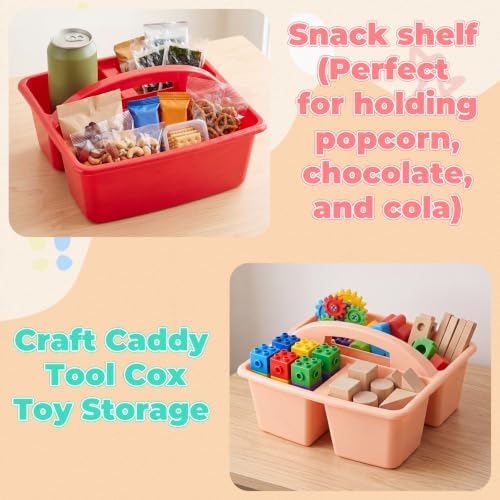 Kathfly 18 Pack Classroom Caddy Organizer with Handle Bulk, Mixed Color 2
