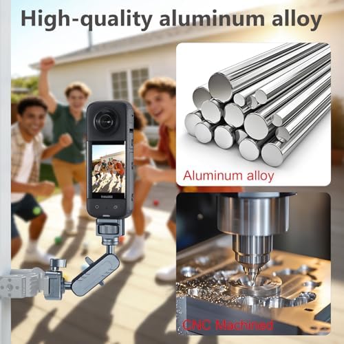 Small Magic Arm with NATO Clamp and 1/4"-20 Screw (with Retractable Pins), 360 Degree Rotation, Max Load of 12 Ib Magic Arm for Field Monitor, Camera and Lights