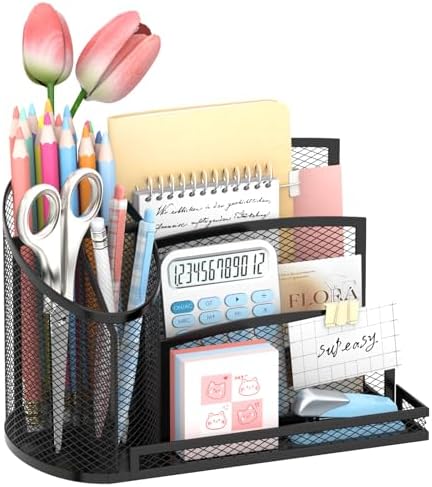 Mail Organizer Countertop for Desk, Mail File Holder with 3-Slot, Designer