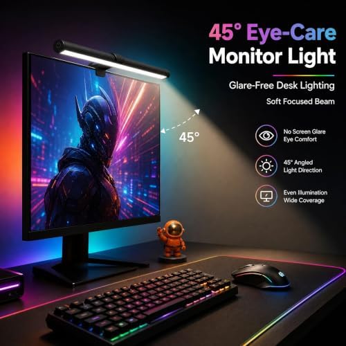 RGB Monitor Light Bar Dual USB Reading Screen Lamp Touch Switch