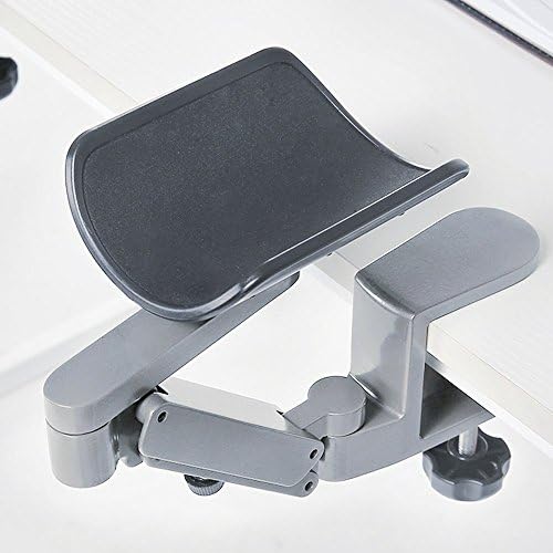 Ergonomic Arm Support for Desk Office Rotating Mouse Arm Rest Mouse Pad Clamp-On Mouse Shelf Desk Hand Rest for Computer Table Arm Support Mouse Pad Tray